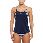 Nike Women's Navy and Light Blue Swim Top Size XL Photo 12