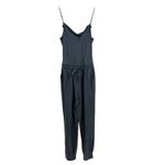 Cinq a Sept Finnley Jumpsuit‎ Cupro Satin Shadow Gray Blue Size Medium Photo 2