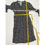 Boden Smocked Jersey Shirt Dress Floral Long Sleeve Green Black Pink 4 Long Photo 15