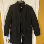 Tuscano Urbano women's size 40 IT thermal wool blend windproof long moto jacket Black Photo 0