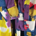 Sara Roka Elenat Silk Midi Dress Watercolor Abstract Floral Size IT 40 Small Photo 10