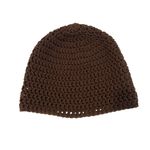 NWT Angela’s Designs brown with flower accents hand crocheted one of a kind hat Photo 6