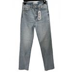 Daze Smarty Pants High Waist Ankle Slim Straight Leg Jeans Dew Drop NWT Size 25 Blue Photo 1