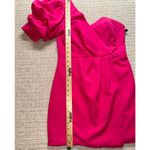 DO+BE  Women’s Hot Pink One Shoulder Ruffle Cocktail Party Dress Size M Photo 6