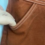 ZARA  Brown Seamed Mini Skirt Photo 4