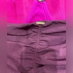A. Che Sweatheart Line Ruched Tankini Top Purple Photo 3