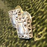 Viking Celtic style silver tone earrings studs Photo 4