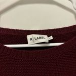 The Reset R Label Essential Pullover Wool Dolman Short Sleeve Sweater MAROON Photo 6