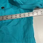 Relativity  Utility Linen Blend Jacket WomenTeal Blue Size XL Lightweight  Pocket Photo 6