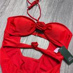 Wild Fable  Rosette High Leg Extra Cheeky One Piece Bathing Suit Photo 2