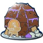Disney  Pin Figment Christmas Gingerbread Houses 2021 Mystery Pin LR Photo 0