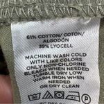 Loft ‎ Pleated Cuff Hem High Waist Paperbag Shorts Khaki Green 6 Photo 8