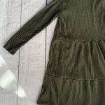 CENY new size XS dark green tiered long sleeve A line dress new Photo 7