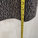 Connected Apparel Geometric Cap Sleeve Belted Sheath Dress Black Gray Size 6 Photo 8