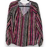 Andree by Unit  women's size medium pullover blouse long sleeve elastic band slvs Photo 7