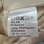 Revolve Mother Of All Mini Skirt Womens XL Beige Berri Luxe Silk Slit Edgy Mod Photo 10