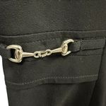 AB Studio  Black Silver Accent 2 Button Front Button Cuff Blazer Jacket Womens 12 Photo 2