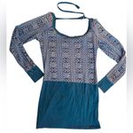 Y2K Treasure Rock Studded Tunic Top Blue Photo 4