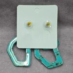 Blue Brown Western Cowgirl Abstract Dangle Drop Earring Fashion Jewelry JB1 Photo 2