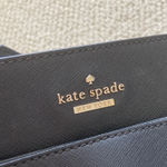 Kate Spade Large Black Tote Bag Multi Compartments Zip Top Closure Laptop EUC Photo 4