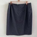 Theory Career Skirt Pinstripe Wool Blend Professional Work Career 12 Photo 2