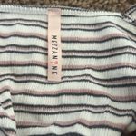 Mezzanine Pink & White Striped Top Photo 2