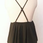 Low Cut Baby Doll Top Green Photo 1