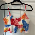 Marshalls Floral print peplum crop top Photo 0