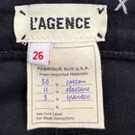 L'Agence L´AGENCE Mid Rise Coated Skinny Jeans Black Size 26 Split Ankle Photo 8