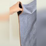 Tuckernuck NWT  Slate Blue Leather Trim Funnel Piper Poncho One Size Photo 9