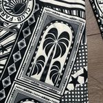 Farm Rio  Adidas Tiro Wide Leg Track Pants Tropical Print Black White Size XS Photo 5