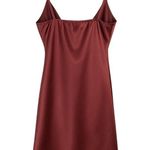 Windsor  Stunning Beauty Ruched Mini Dress Pink Satin Sexy Cocktail Dress Medium Photo 3