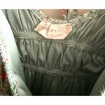 Altar'd State  HAISLEY DOUBLE LAYERED ROMPER DRESS GREEN FLORAL WOMENS S SMALL‎ Photo 2