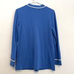 Susan Graver Brushed Back Knit V-Neck Tunic Blue Pullover Sweatshirt PETITE SP Photo 10