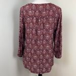 Ecru  Boho The Squire Barolo Tapestry Blouse Medium Silk 3/4 Sleeve NWT Photo 4
