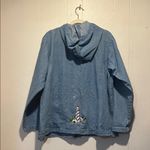 Grandmacore lighthouse embroidered denim hoodie 1x Blue Photo 3