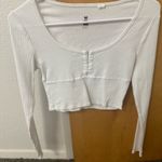 Boutique White Long Sleeve  Shirt Photo 0