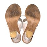 UGG  CELIA CANVAS SUEDE 4" STACKED LEATHER HEELs Photo 2