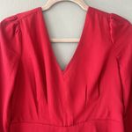 Amazon Maroon Romper Shorts Long Sleeve V-neck Women’s Medium Photo 2