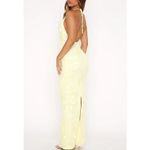 White Fox Boutique White Fox Maxi Dress Halter Neck Summer Ready Size XS Lemon Yellow Photo 6