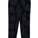 Vintage Academia Whimsigoth Rayon Silk Velvet Rose Mesh Double Lined Loose Pants Size M Photo 0