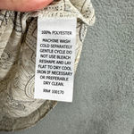 Saint Tropez West  Top Womens XL Beige Geometric Sheer Long Sleeve Boho Whimsical Photo 7