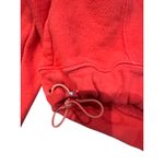 Free People  Red Cropped Sweatshirt Cinched Drawstring Hem Size XS Athleisure Photo 2