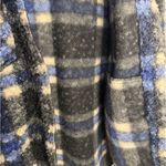 RD Style NWOT  Eva Blue Black Plaid Boucle Shirt Jacket Size Small Photo 5