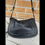 ETRO studded flap leather handbag Black Photo 2