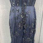 Dear Moon  Juniors' Sequined Illusion Lace-Up-Back Corset Gown Size 5 NWOT Photo 3