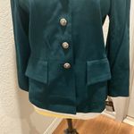 Albert Nippon Green Blazer Jacket Vintage Wool w/ Silver Lion Buttons NWT Sz 10 Photo 2