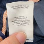 Anthropologie Leifsdottir Ruffle Seam Ankle Length Pant in Navy Blue Size 6 Photo 10