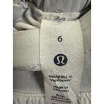 Lululemon  Skirt Womens 6‎ White Zip Pocket Lined Athletic Running Tennis Skort Photo 7
