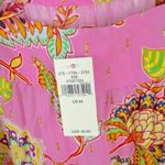 Aerie NWT  Floral Cropped Swing Tank Top Metallic Pink Size Medium M NEW Photo 6